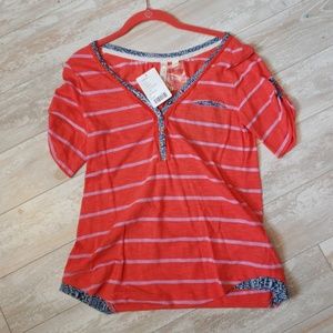 NWT Anthropologie embellished tee by Feather Bone